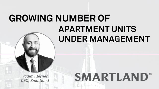 Growing number of apartment units under management